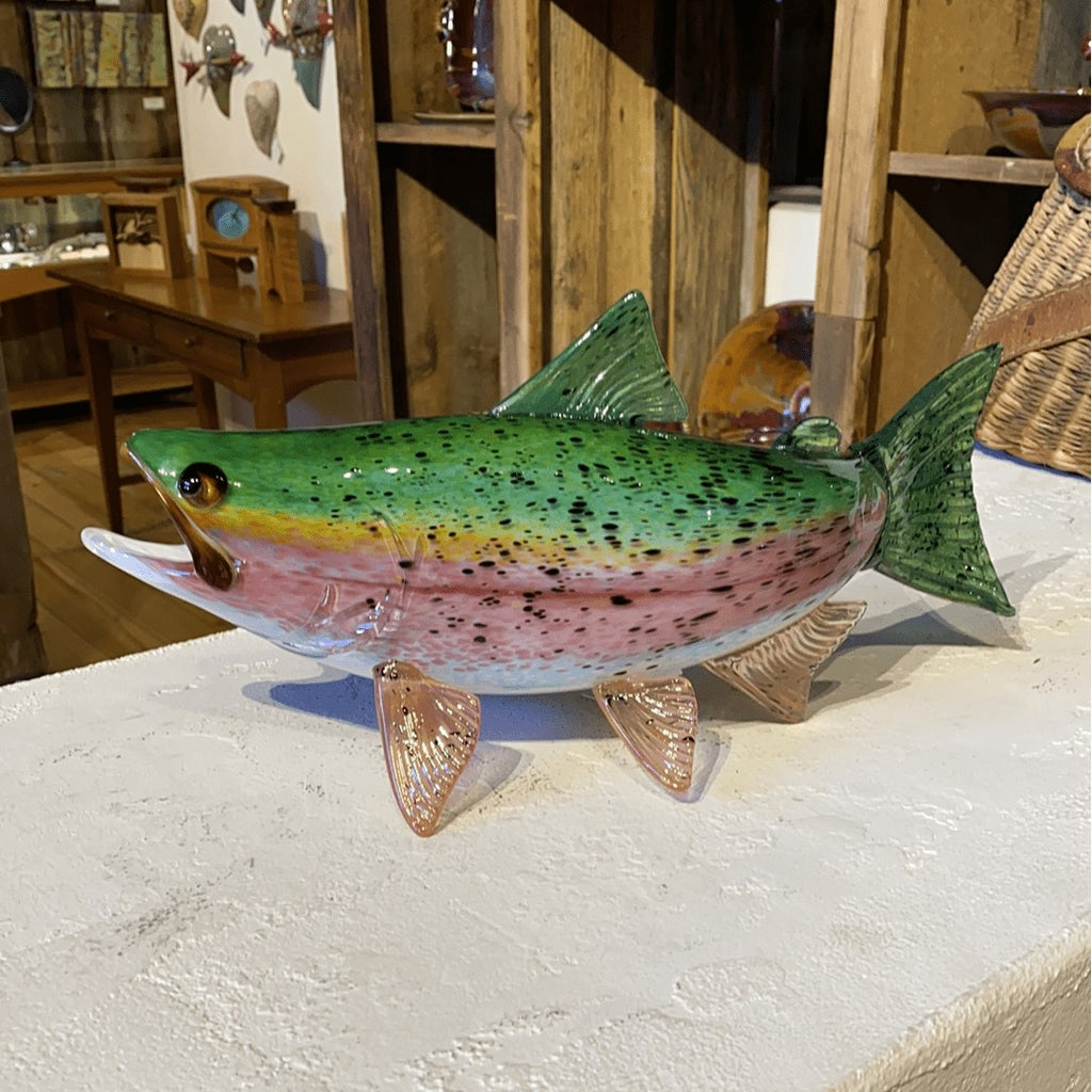 Small Glass Rainbow Trout Hopko