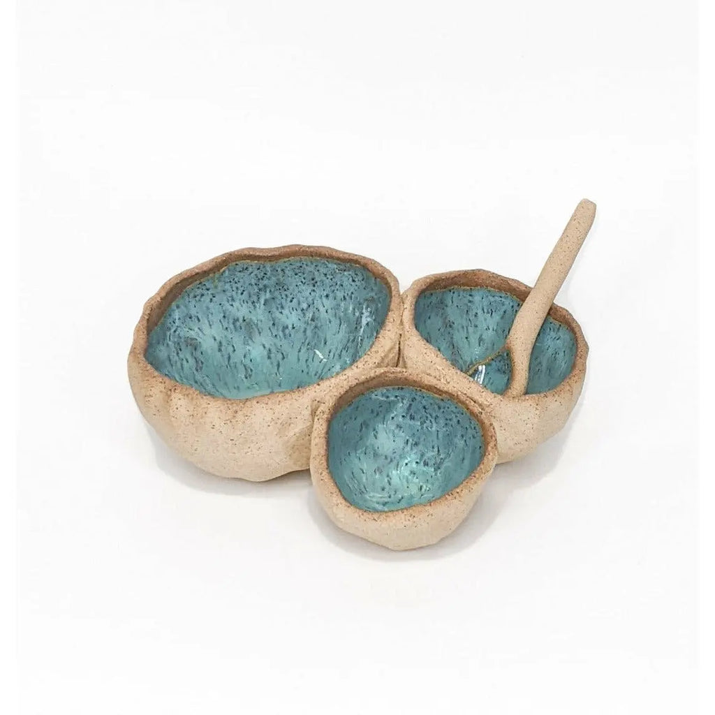 Three Pod Condiment Caddy Earthen Vessel Gallery