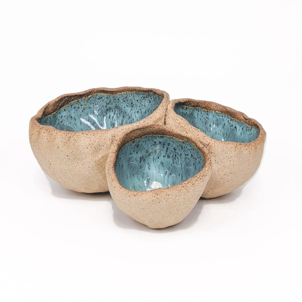 Three Pod Condiment Caddy Earthen Vessel Gallery